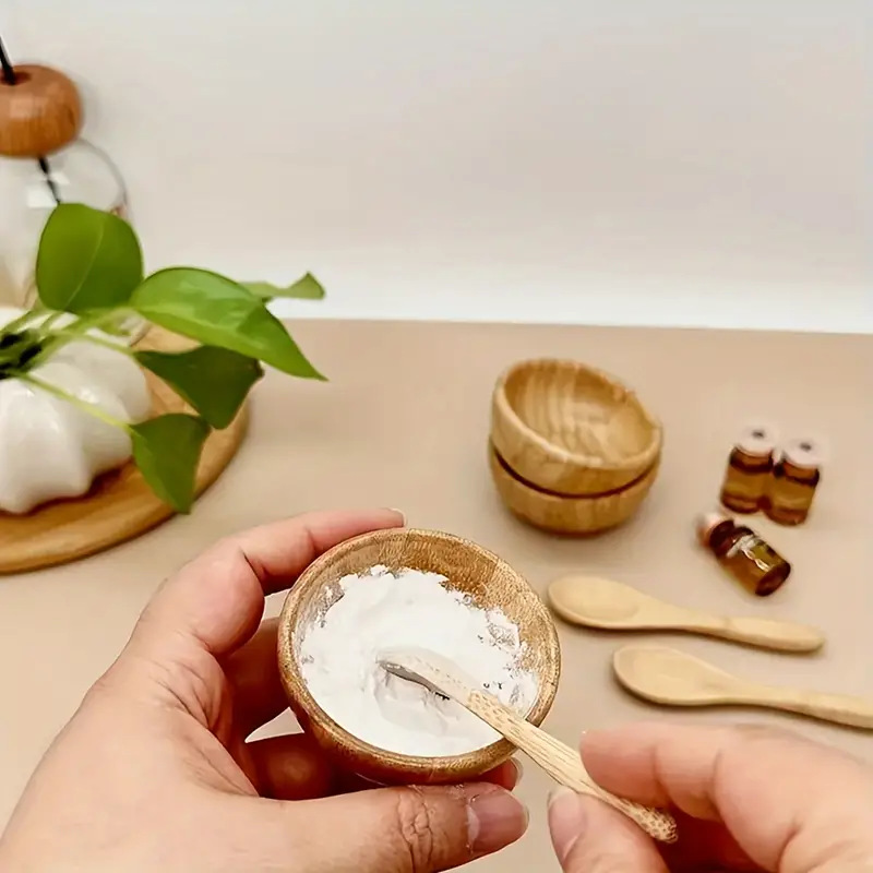 Skincare Ingredients Checker - Conjunto de Tigela de Bambu para