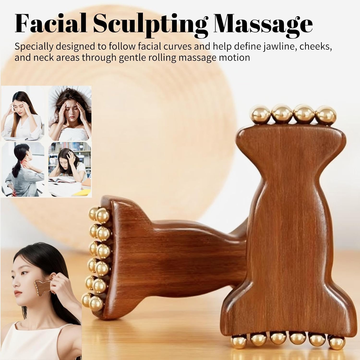 Rolo Facial de Latão Sólido pa - Skincare Glow Glowing avaliação e preço
