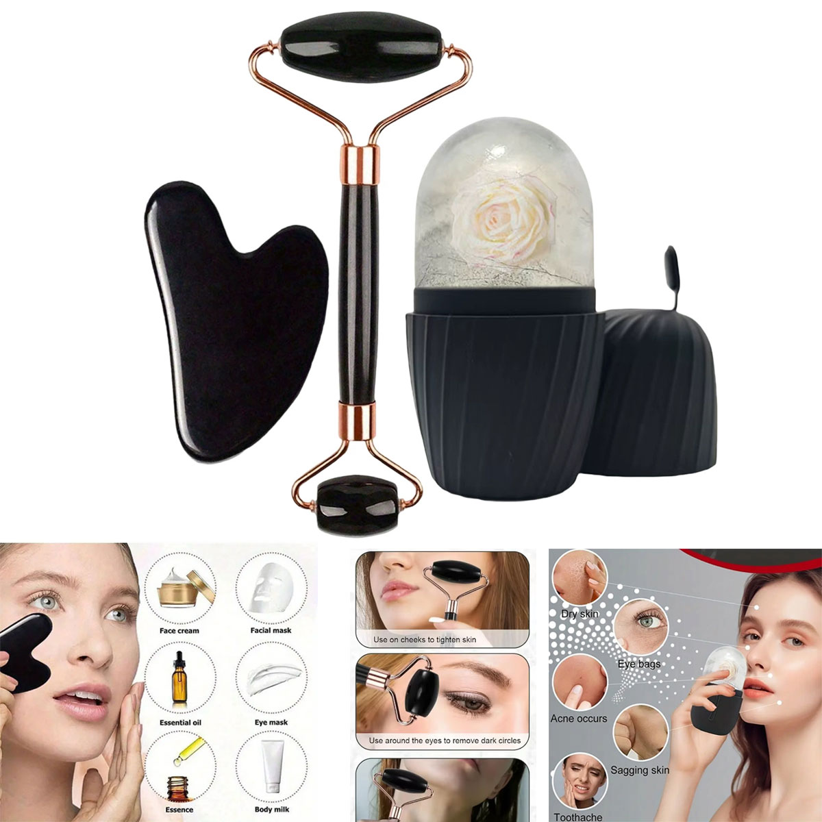 Conjunto de Rolos Faciais de G - Skincare Ingredients Checker avaliação e preço
